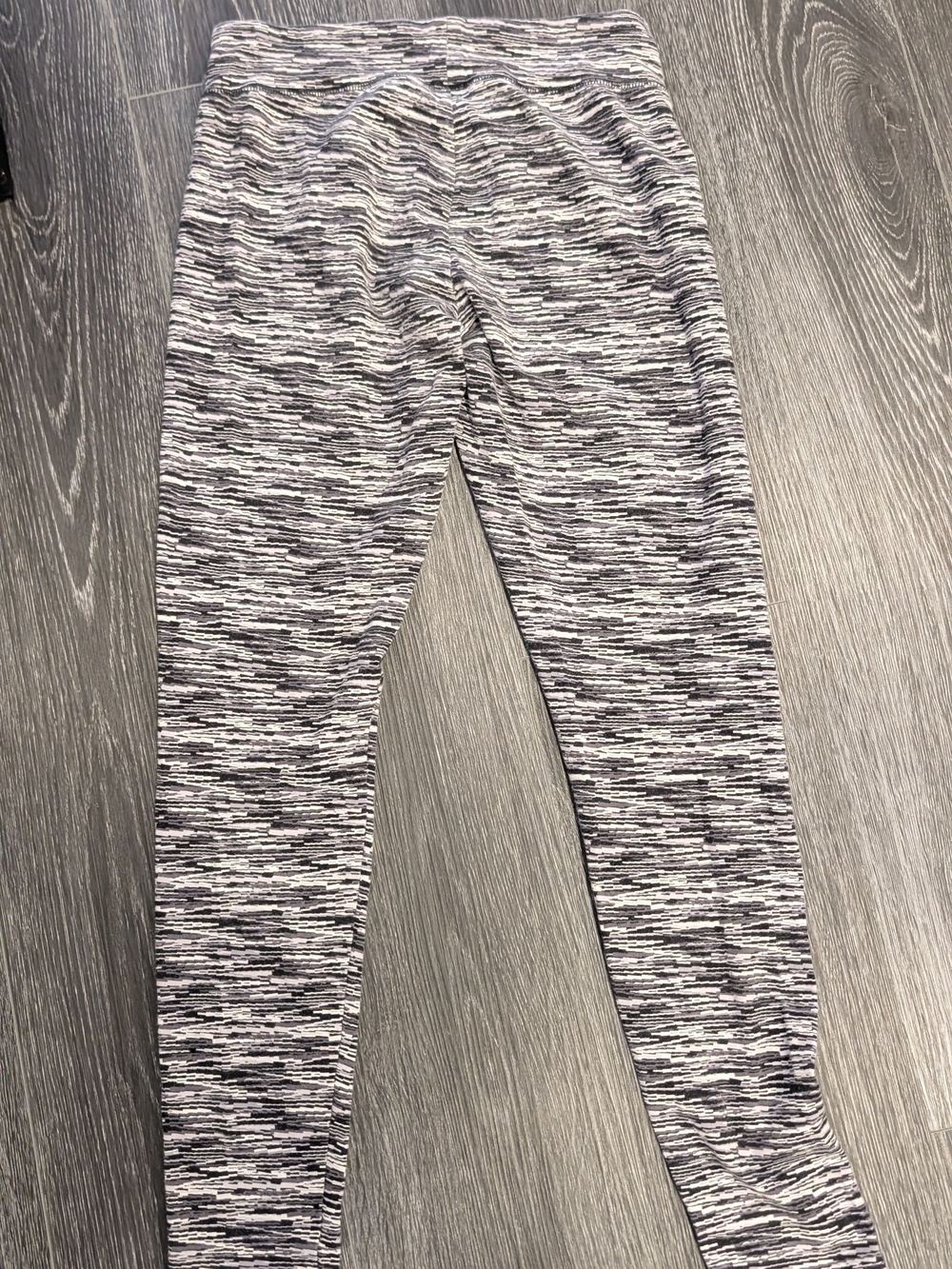 Grey Space-Dye Kids Leggings